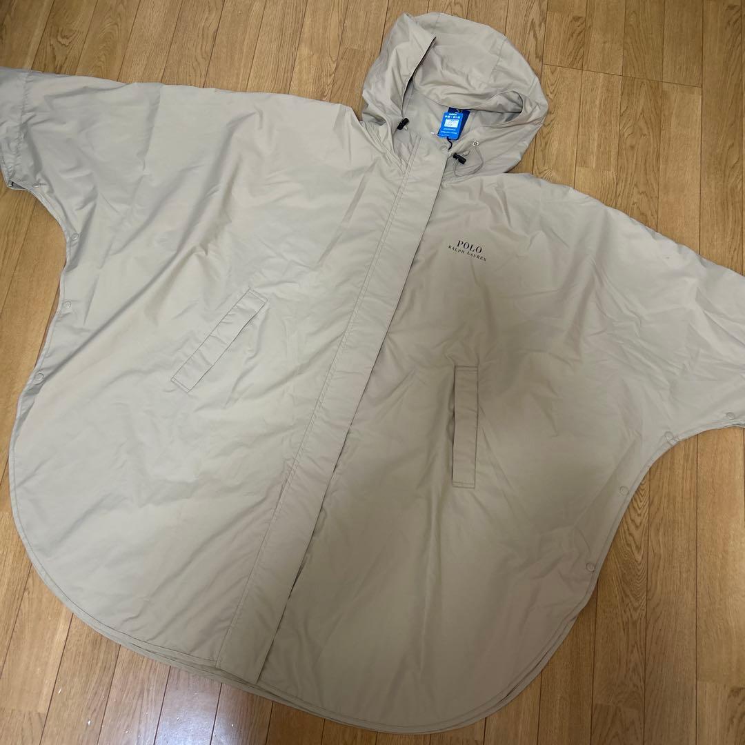 ポロラルフローレン レインポンチョ 雨具 ベージュ ポロベア 新品