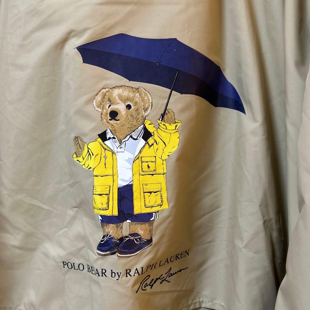ポロラルフローレン レインポンチョ 雨具 ベージュ ポロベア 新品