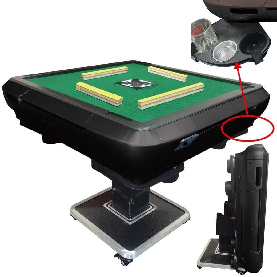 全自動麻雀卓 家庭用 折りたたみ麻雀卓全自動卓 33mm マットブラック