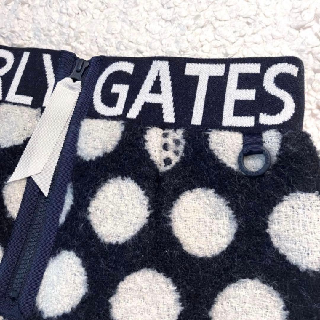 【新品】パーリーゲイツ　中綿リングチェックスカート BIGドット柄　1