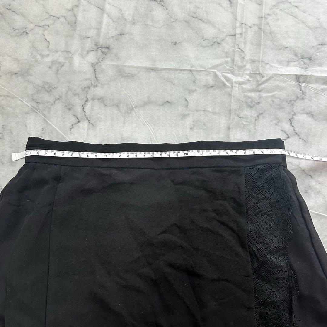 YSLrive gauche 絹100% レース ロングスカート 36 フランス