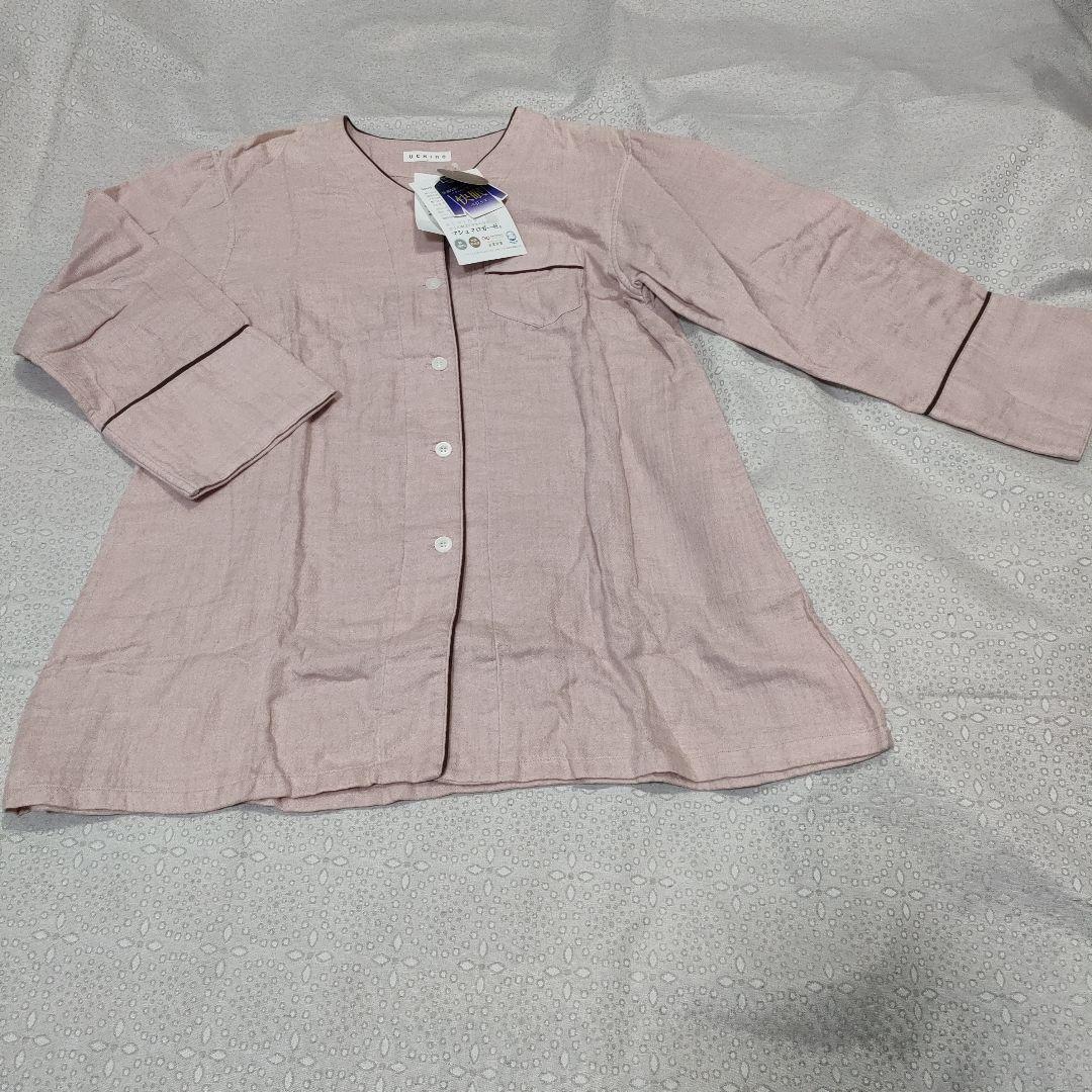 新品UCHINOシュマロガーゼ パジャマセット　ピンク Lサイズ