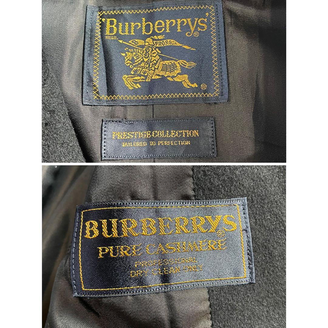 極美品★極上のカシミヤ100％★金タグ★ バーバリー ステンカラーコート XL