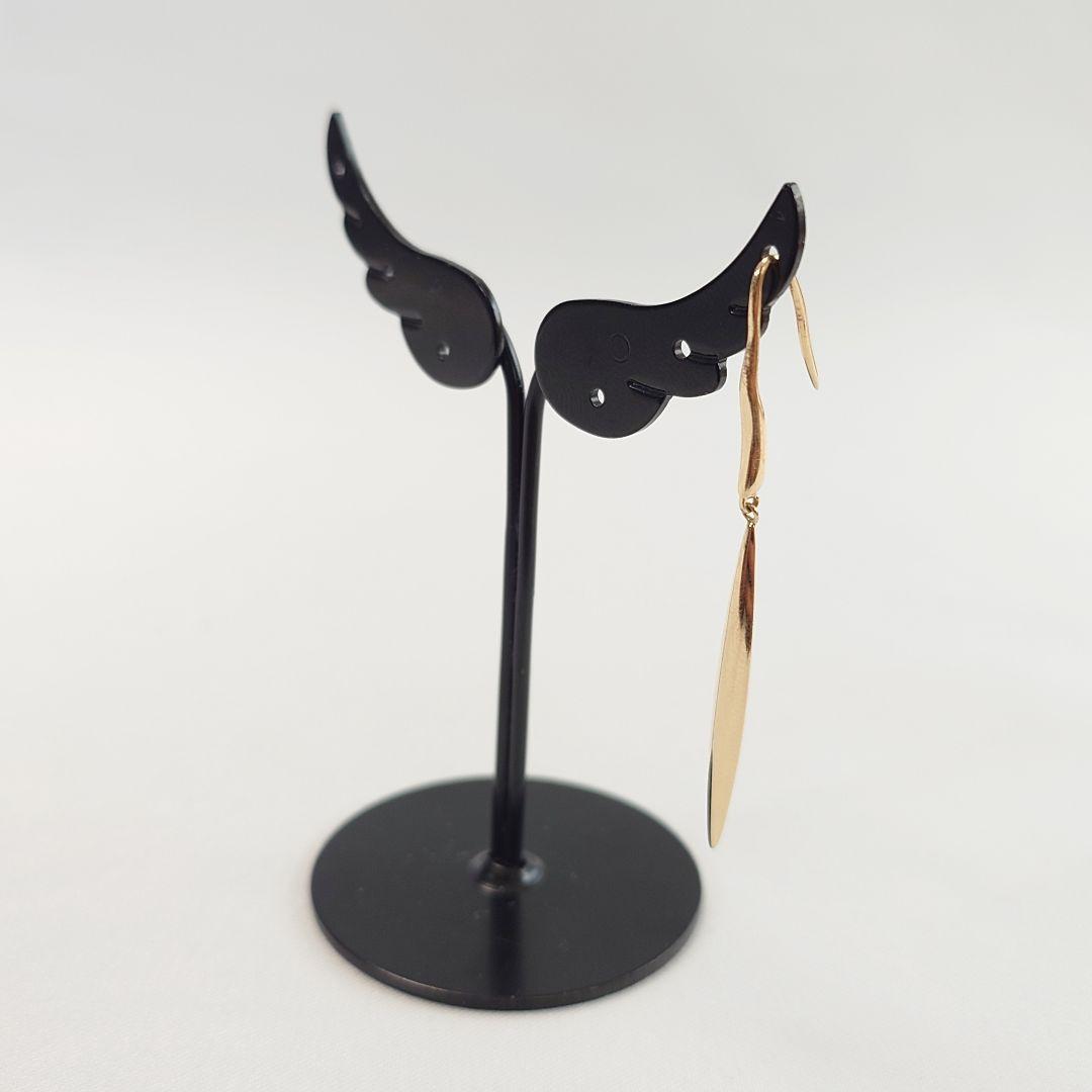 ティファニー K18 フェザー ピアス 片耳用 6680