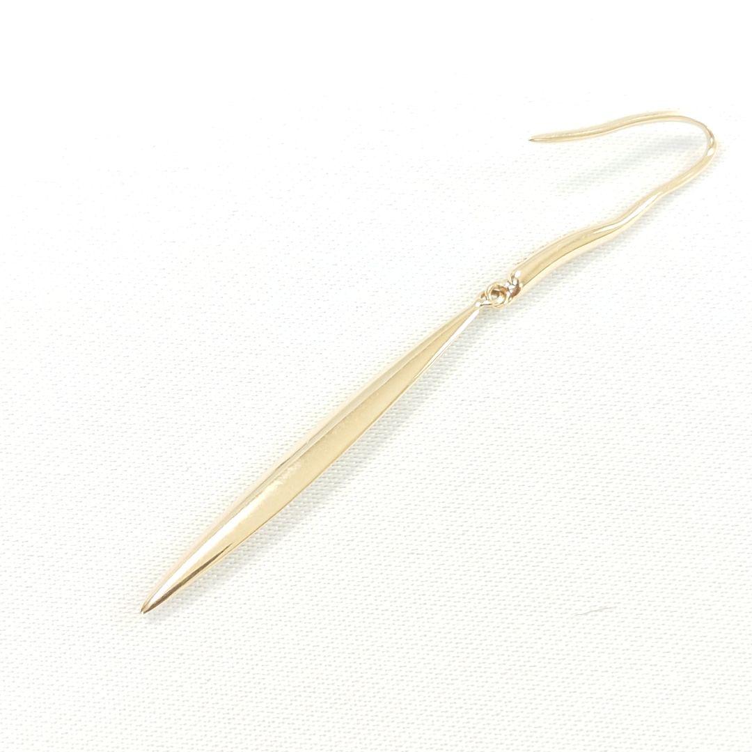 ティファニー K18 フェザー ピアス 片耳用 6680