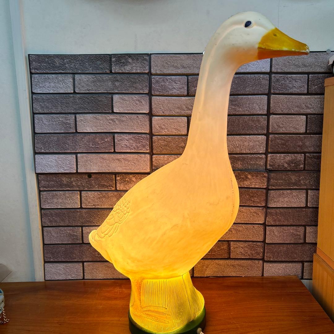 昭和レトロ アンティーク アヒルライト アヒルランプ プラスチック製