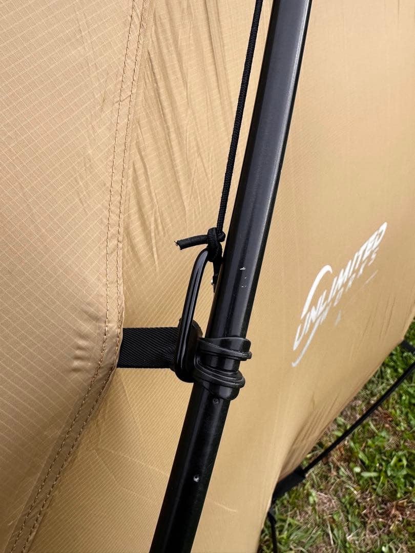 TPUドア付きドームシェルター テントDOKICAMP G2000カーキ(タン)