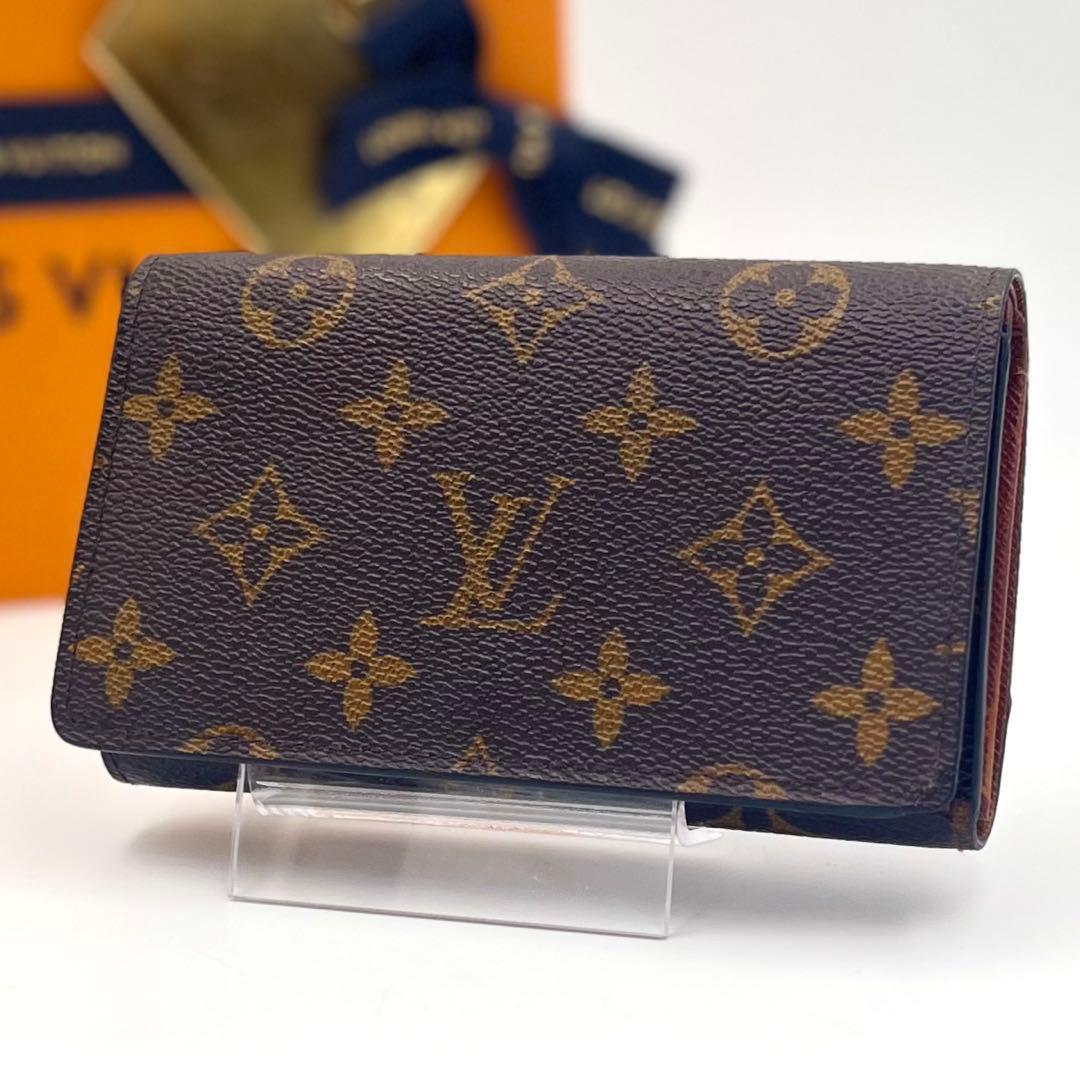 ✴︎新型✴︎カード収納付！ルイヴィトン モノグラム トレゾール カードケース ポルト カルト・レクト ヴェルソ モノグラム｜ルイ