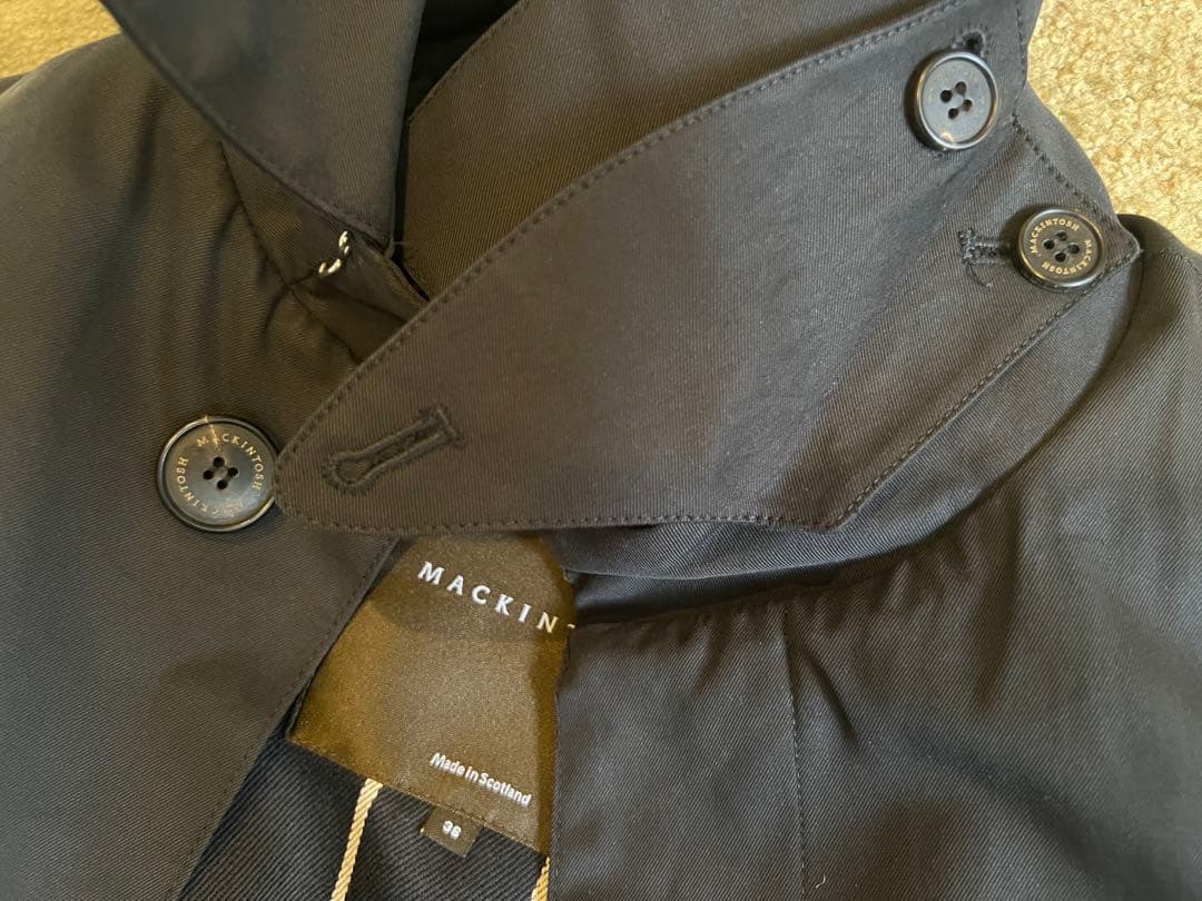 マッキントッシュ／ベルテッド ステンカラーコート／DOWNFIELD／36／黒