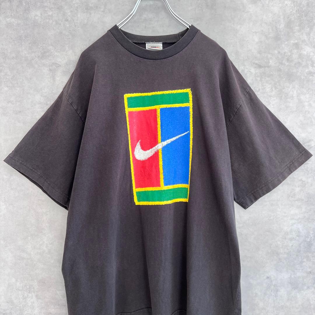 90s NIKE ナイキ Tennis Logo Tシャツ 銀タグ テニスロゴ - メルカリ