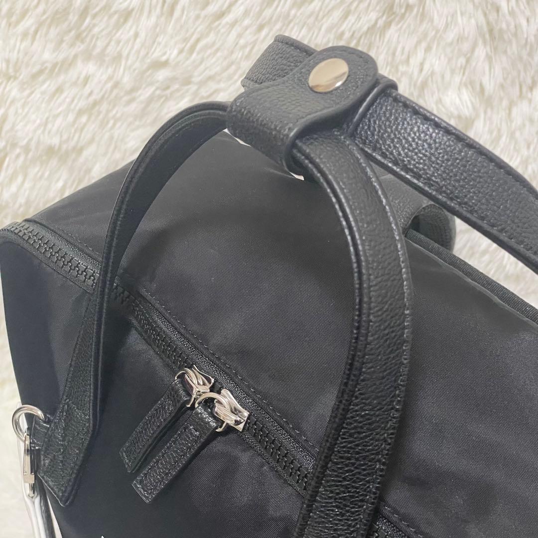 【極美品】ILEMER イルメール PONPONトロリー デイリュック ブラック