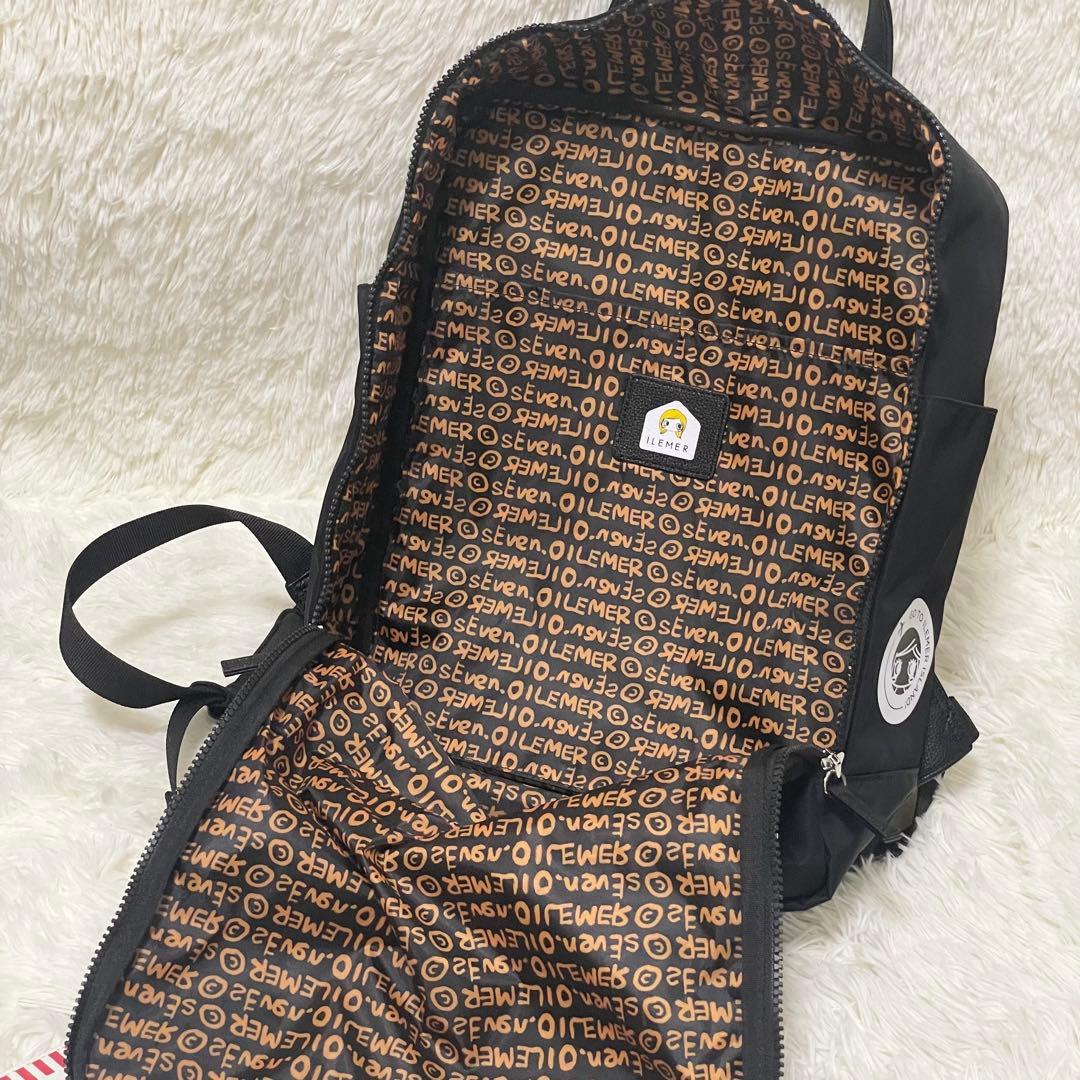【極美品】ILEMER イルメール PONPONトロリー デイリュック ブラック