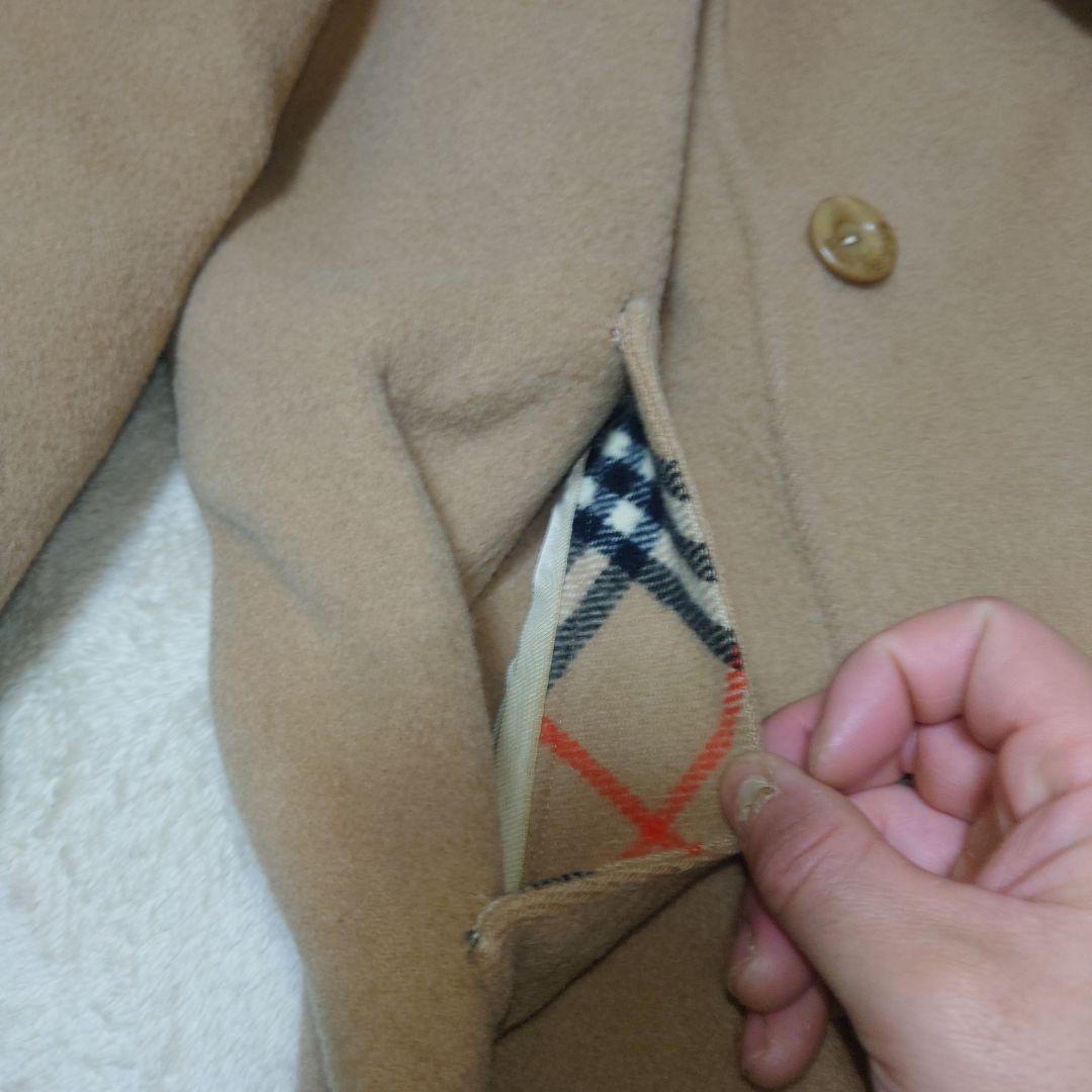 バーバリーズ　ダブルチェスター ピーコート 大きいサイズ　ノバチェック