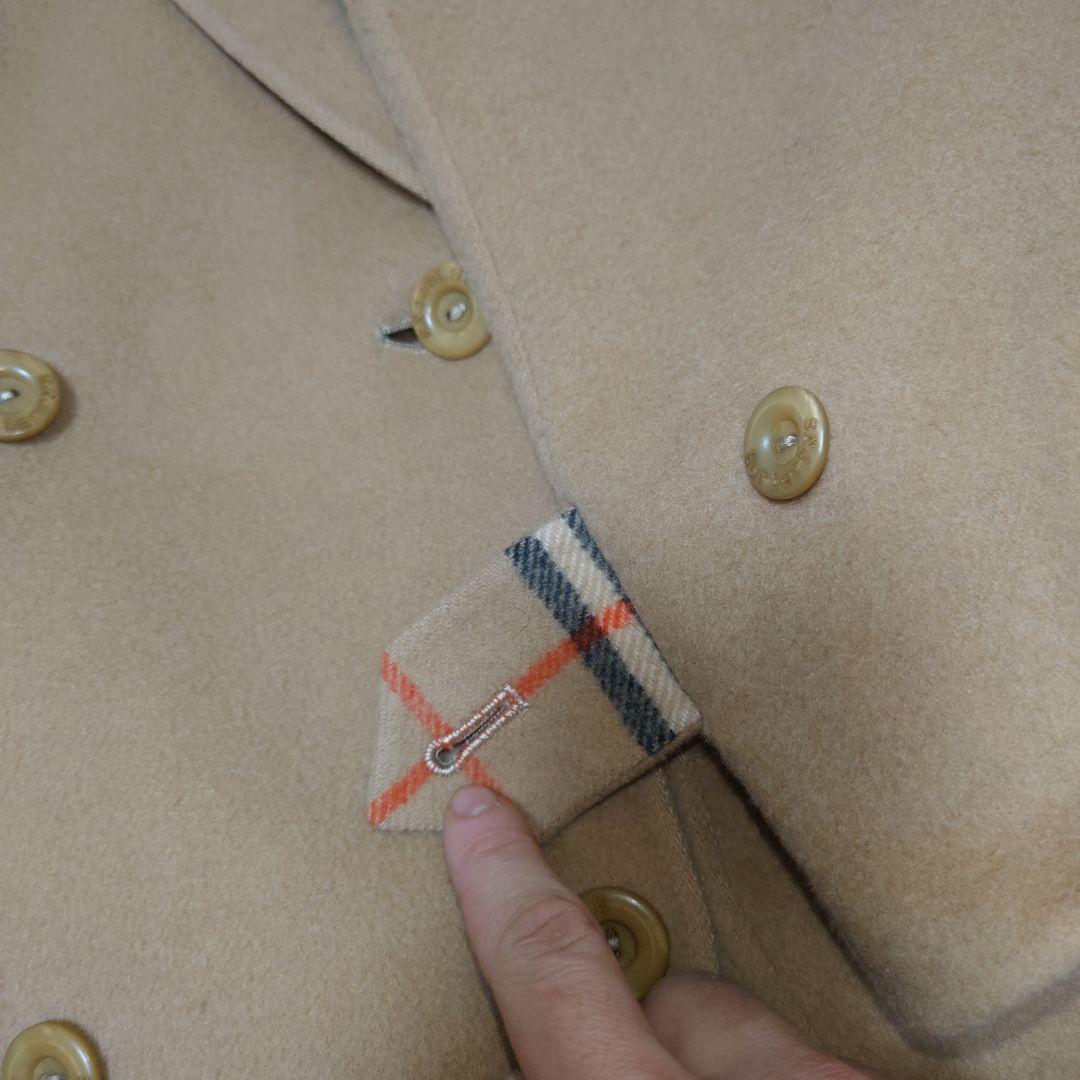 バーバリーズ　ダブルチェスター ピーコート 大きいサイズ　ノバチェック