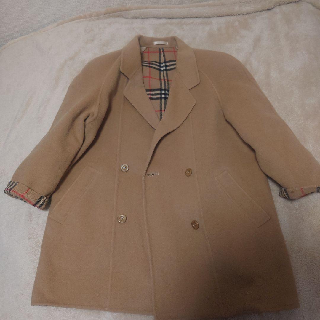 バーバリーズ　ダブルチェスター ピーコート 大きいサイズ　ノバチェック