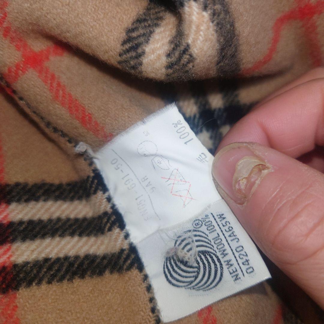 バーバリーズ　ダブルチェスター ピーコート 大きいサイズ　ノバチェック