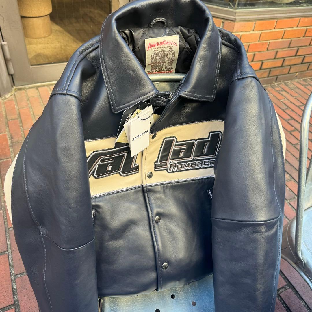 AVIREX VALLAD VARSITY LEATHER JACKET S - メルカリ