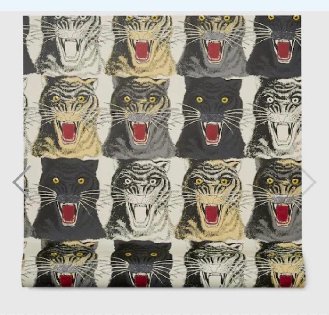 GUCCI 正規品 タイガーフェイス プリント ウォールペーパー（壁紙