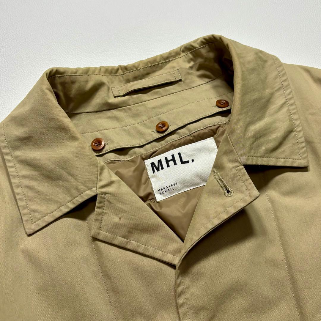 ✨MHL ステンカラー コート ダウンライナー 着脱可 ベージュ オールシーズン