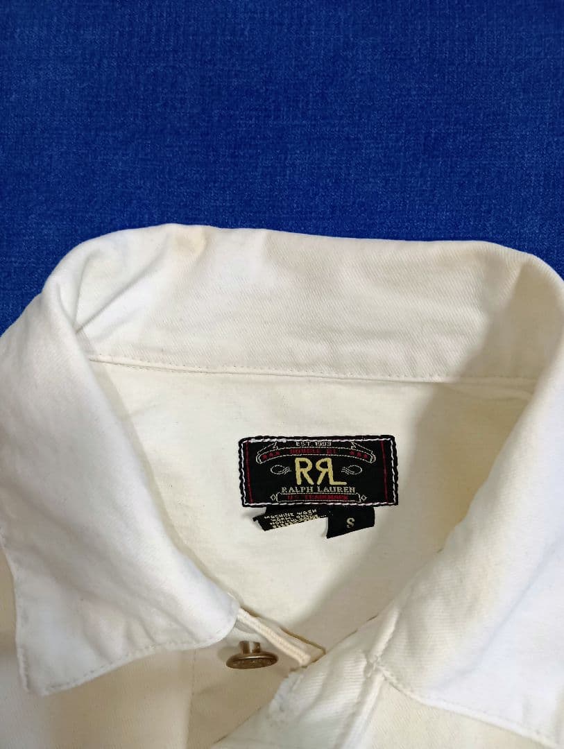 ラルフローレンダブルアールエルホワイト デニムジャケット