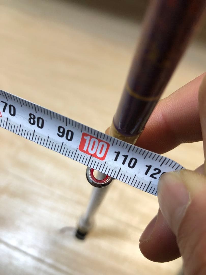 DAM 釣りロッド和竿風 2本継ぎ ハゼ・チヌ・筏釣り 漆塗り 螺鈿細工 美品