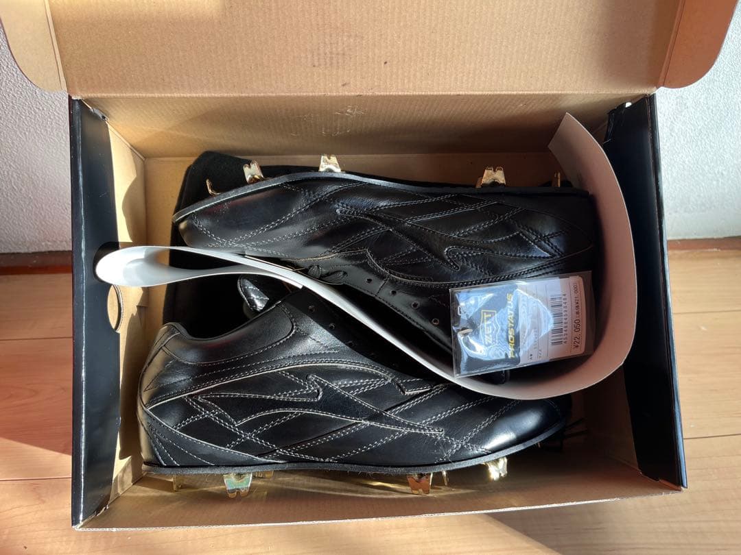 新品未使用ZETT プロステイタス 野球スパイク 革底 26.5cm