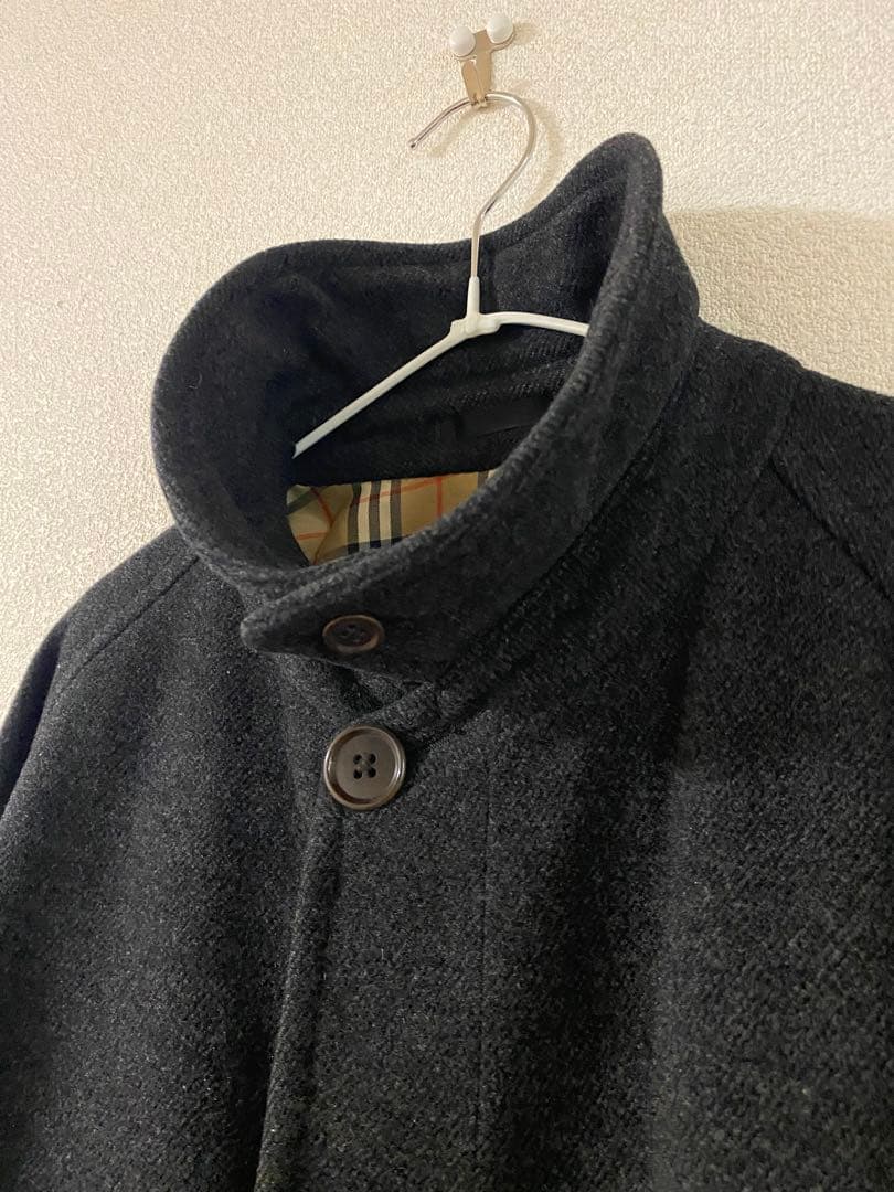 バーバリーズ 一枚袖 ウールコート グレー系 バーバリー L