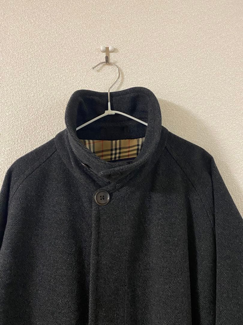 バーバリーズ 一枚袖 ウールコート グレー系 バーバリー L