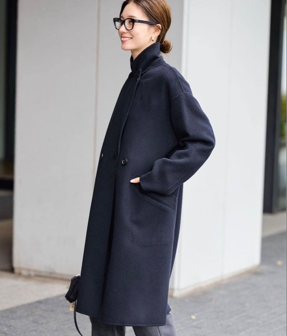 【新品未使用】25.12.22購入FRAMeWORK ダブルブレストコート 38