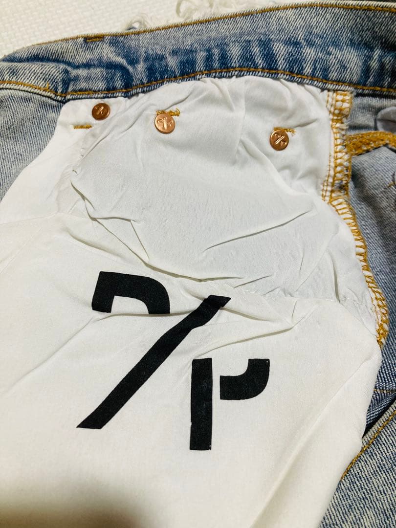 星 purple brand サイズ28 デニムパンツ　ダメージ