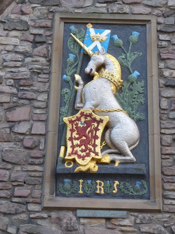 レア型 ユニコーン ヴィンテージ ステンドグラス スコットランド