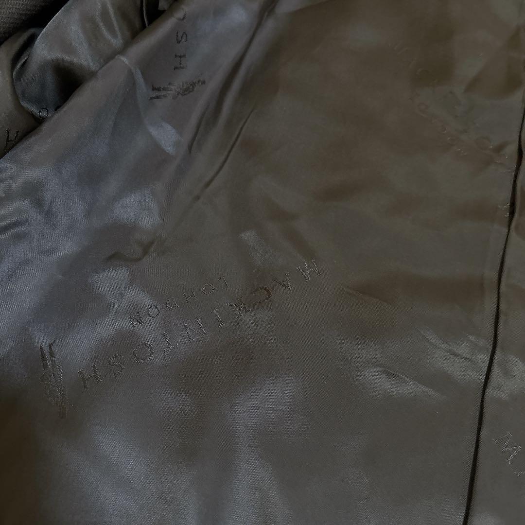 美品☆マッキントッシュロンドン ダンケルド ウール シルク ステンカラーコート