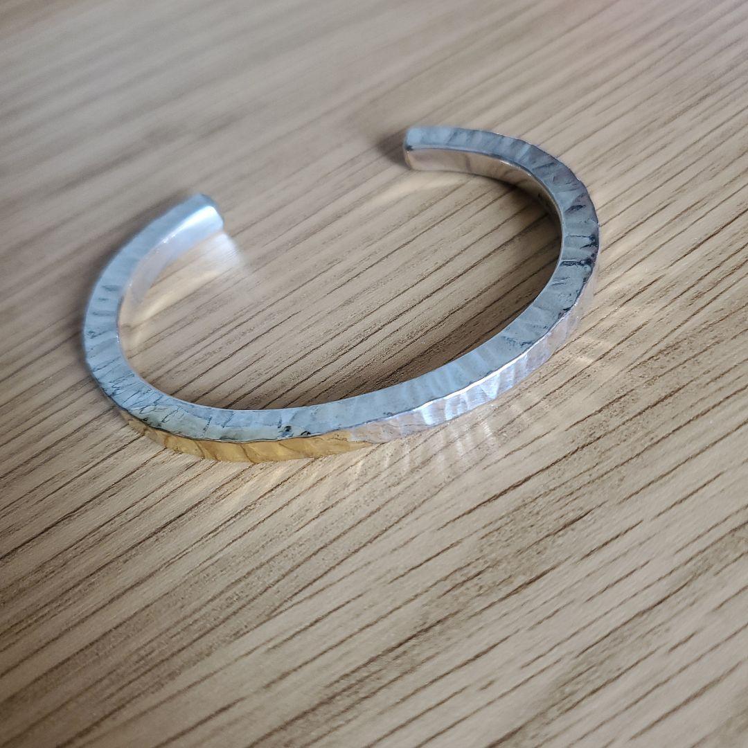 t*e様 K24/MOTO/motor/鎚目/バングル/シルバー/本池秀夫