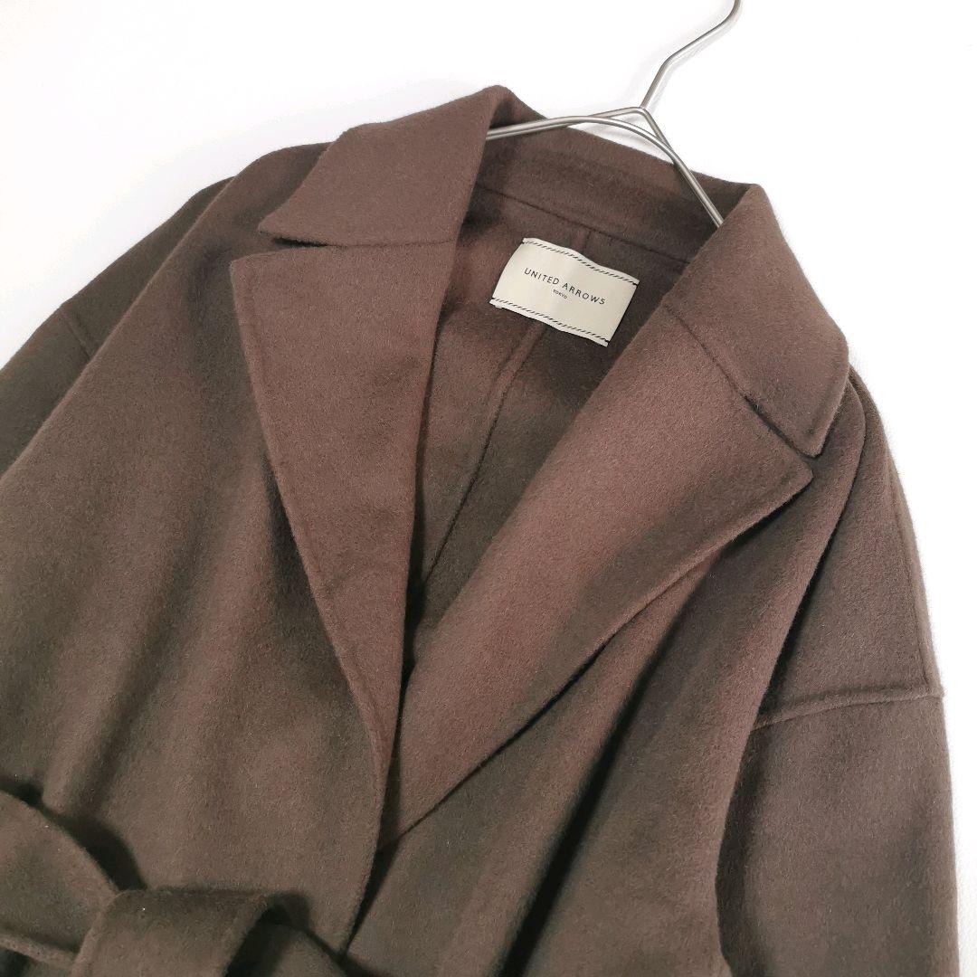 美品✨ユナイテッドアローズ UBCB W/AG リバーコート アンゴラ混 36