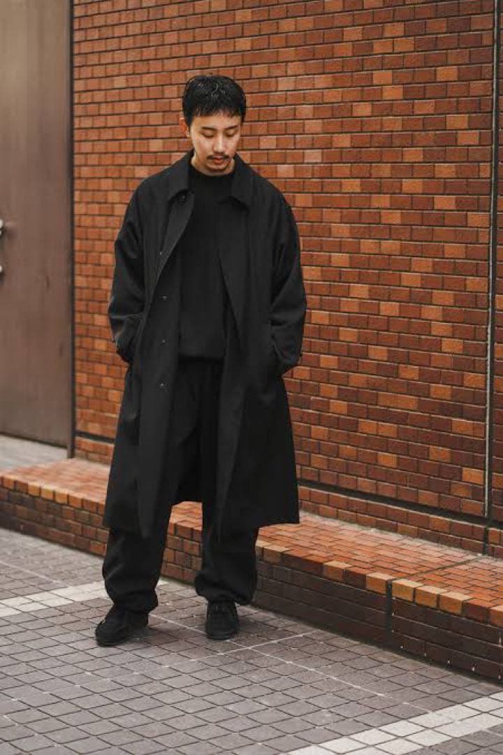 COMOLI / ウールギャバ バルカラーコート / 24AW ステンカラー