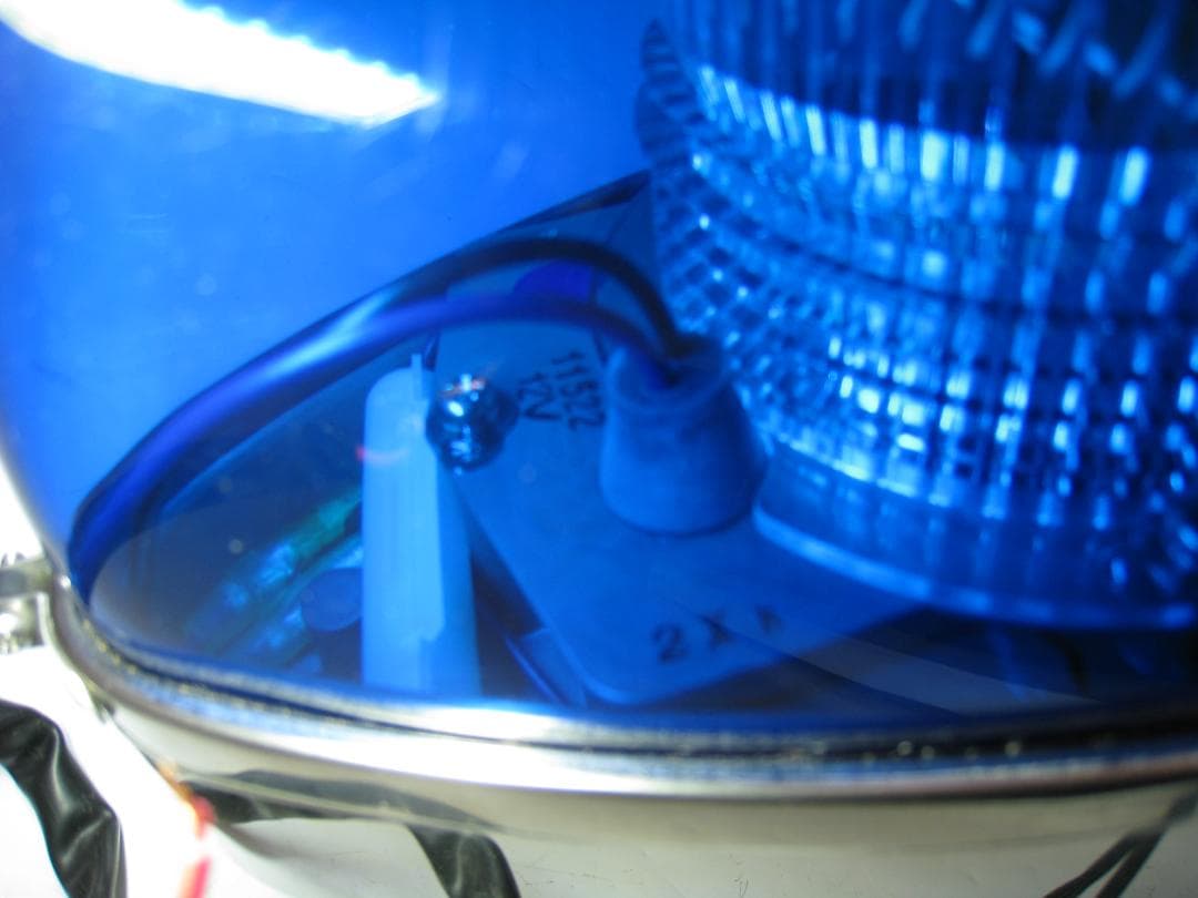 小糸製作所 パトライト フラッシュライト 青 12V 防眩 旧車 バイク