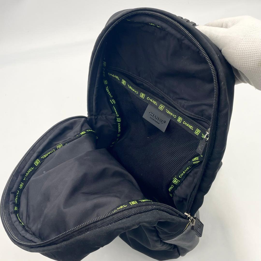 【美品】CHANEL シャネル スポーツ ナイロン バッグパック リュック 黒