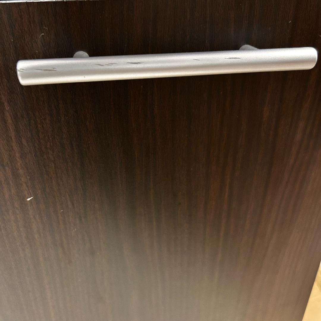 ニトリ キッチン収納キャビネット 電子レンジ台 ダークブラウン