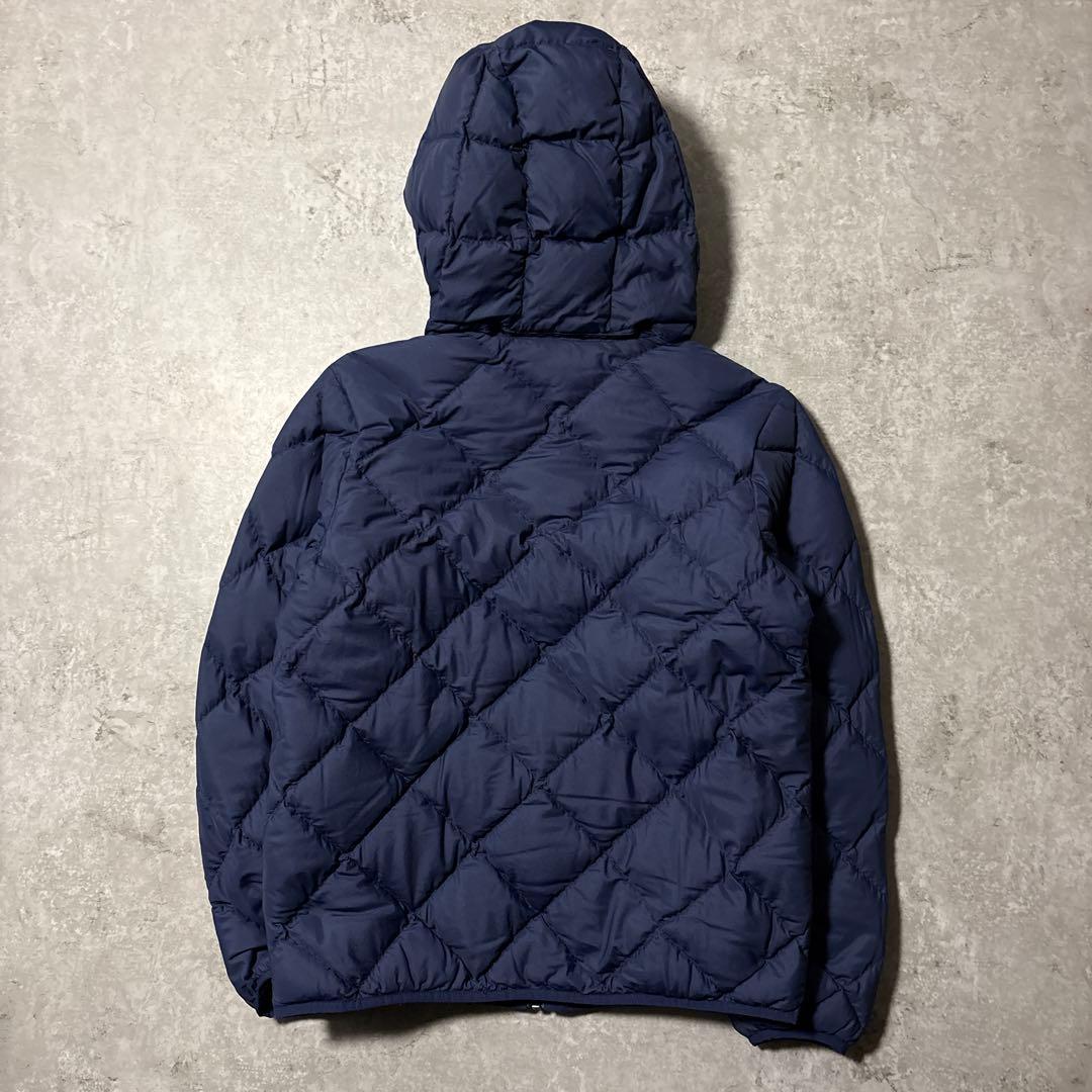 mont-bell リバーシブル ダウン フード取り外し可能 ネイビー/グリーン