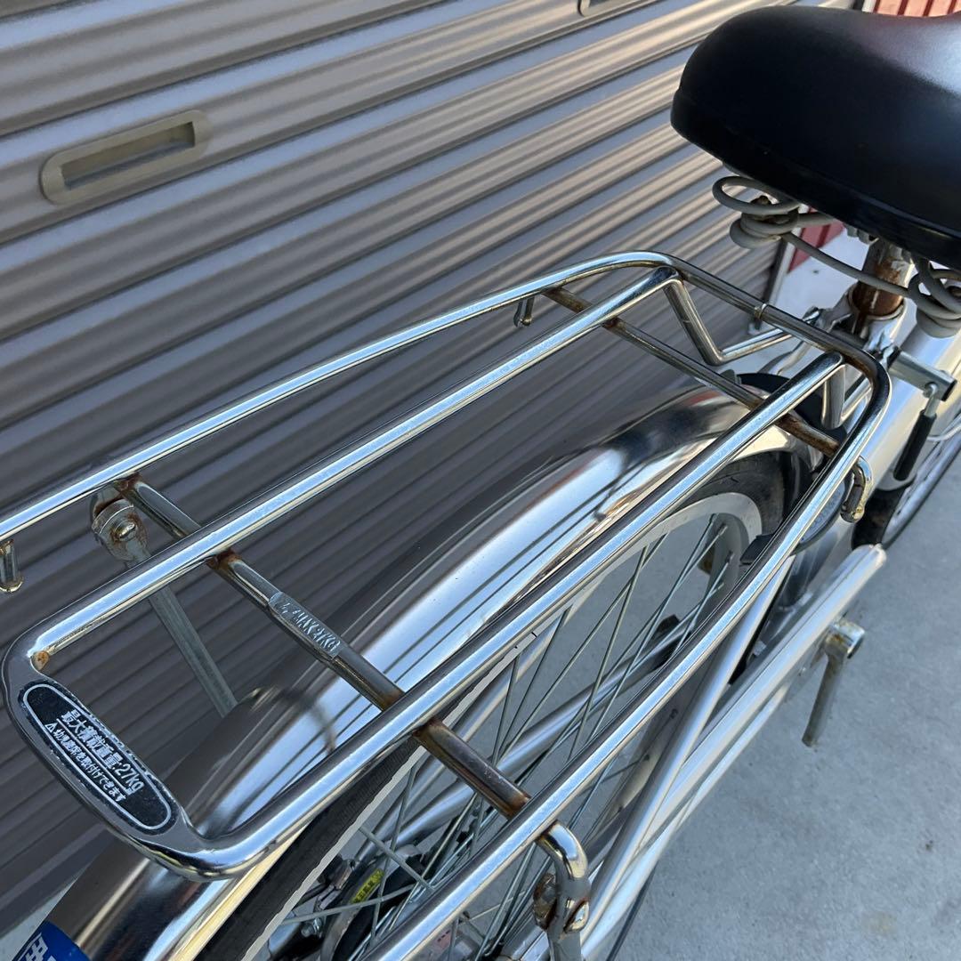 前橋市内引渡し】自転車27インチ カゴ/鍵/ライト付き