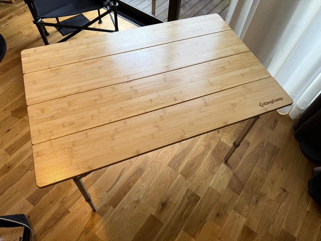 KingCamp バンブー折りたたみテーブル