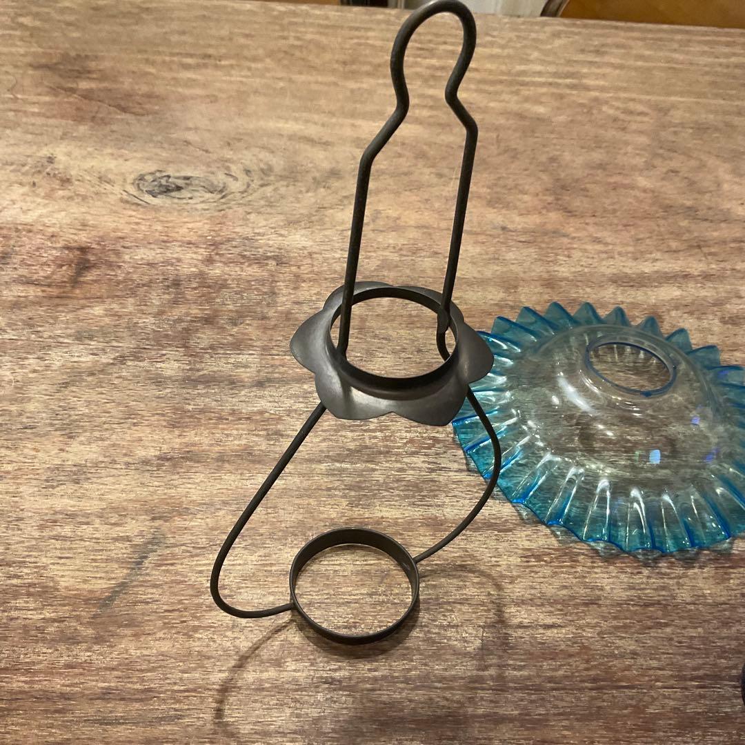 北一硝子 オイルランプ アンティーク 吊りランプ 現状渡し