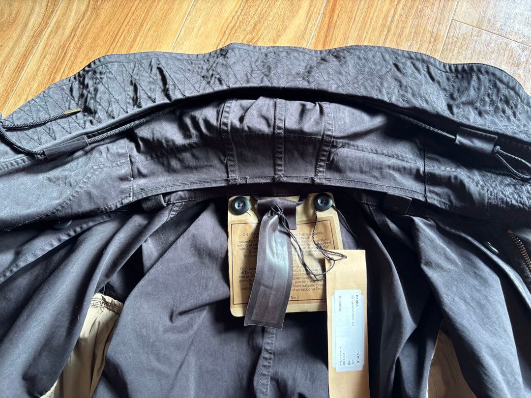 ベンタルTen c PARKA黒 モッズフードコート