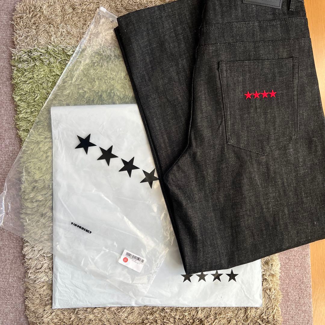 9/S PROJECT BUTTON FLY DENIM -BLACK Mサイズ