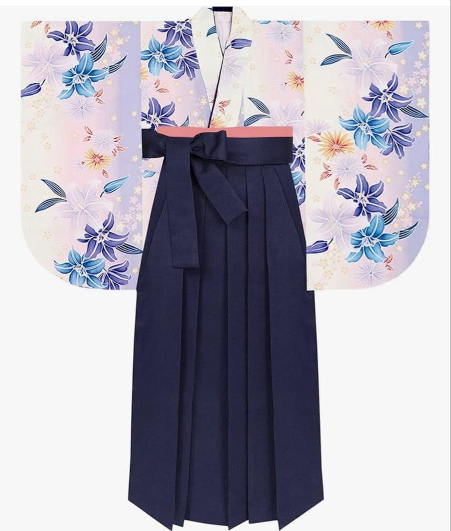 キョウエツ 簡易袴160 小学生　卒業式　3点セット