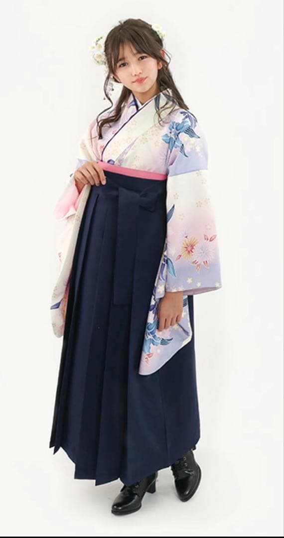 キョウエツ 簡易袴160 小学生　卒業式　3点セット