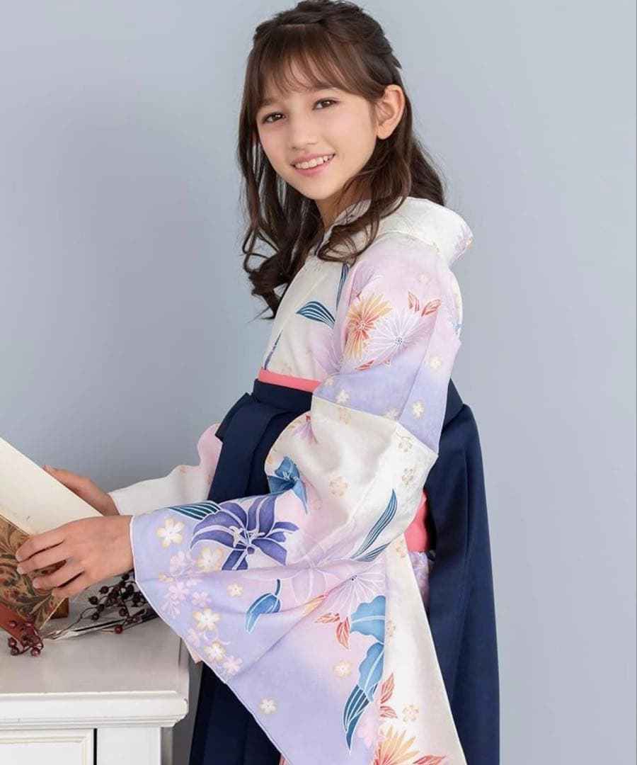 キョウエツ 簡易袴160 小学生　卒業式　3点セット