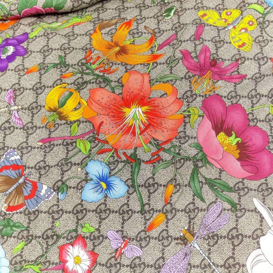 1209 GUCCI グッチ スカーフ 花柄 GG