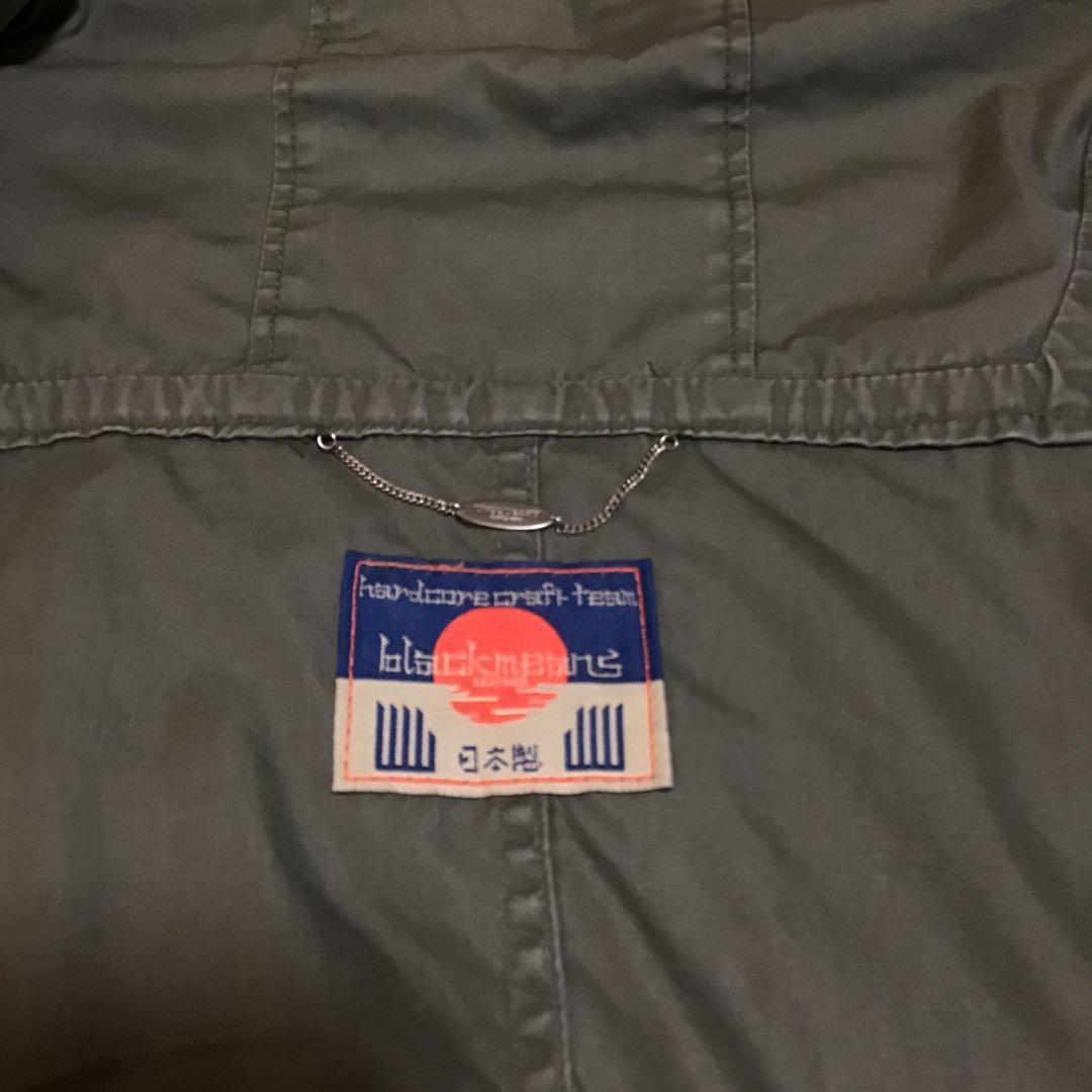 black means ブラックミーンズ　ライダース　モッズコート　モスグリーン