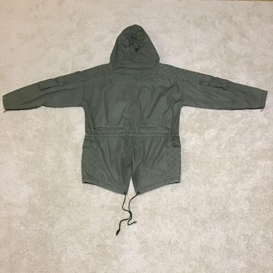 black means ブラックミーンズ　ライダース　モッズコート　モスグリーン